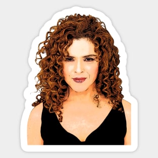 Bernadette Peters Cartoonish Sticker